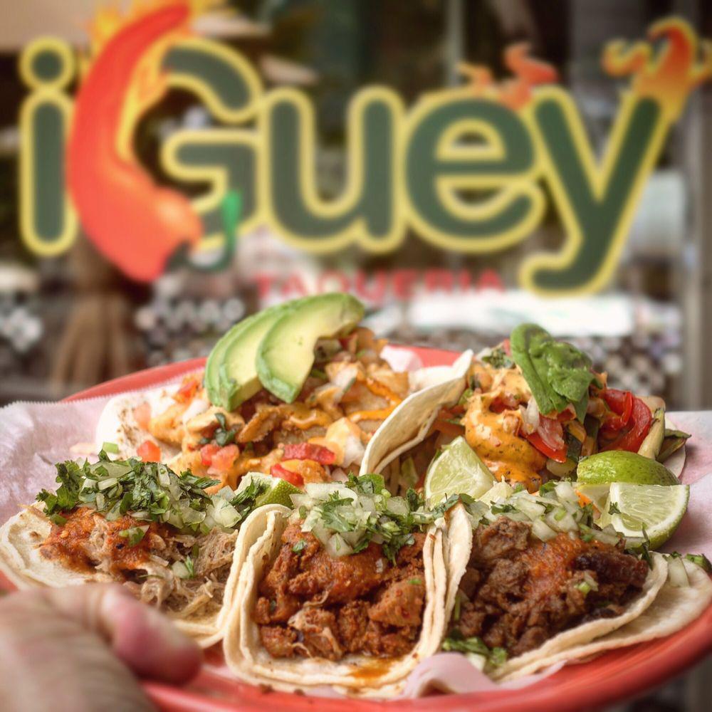 iGuey Taqueria · Mexican · Burritos · Tacos · Dinner · Breakfast · Chicken