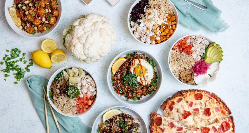 Thrive Kitchen · Bowls · Pizza · Salads · Wings