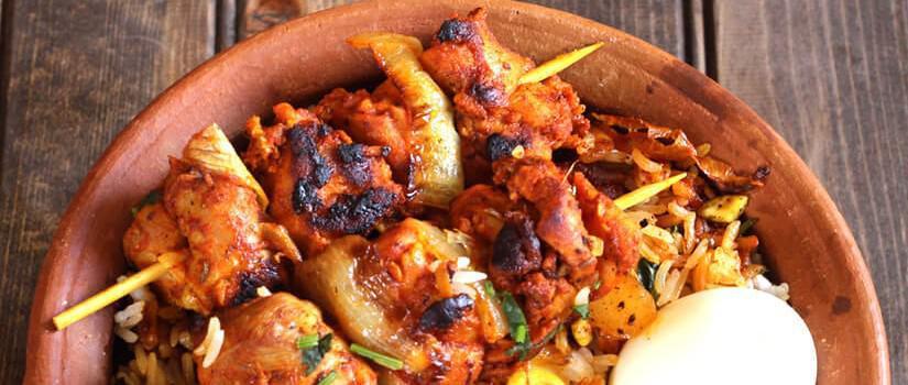 Desi Hot Pot Biryani · Chicken · Dessert · Indian