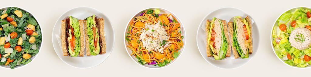 Power lunch · American · Food & Drink · Comfort Food · Sandwiches · Salad · Mediterranean