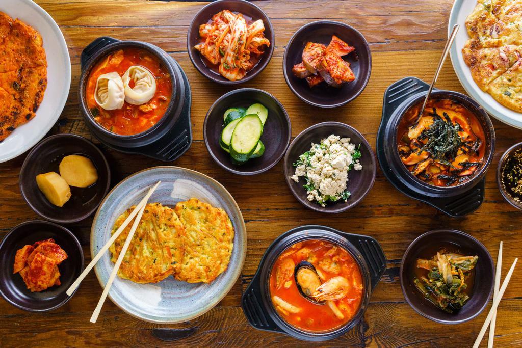 Pyeong Chang Tofu · Alcohol · Soup · Chicken · Korean · Noodles · Chicken Wings
