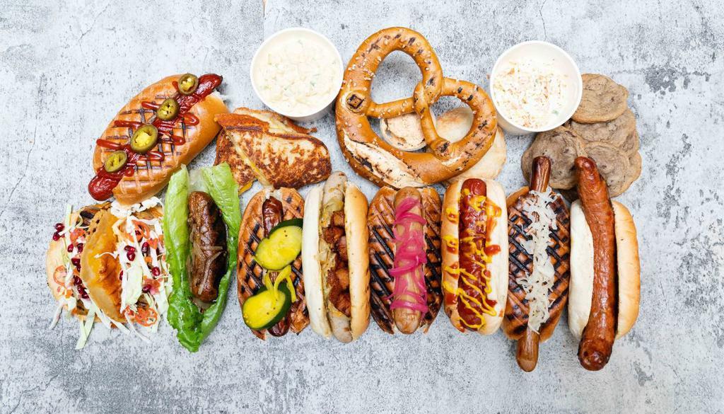 Hank & Hazel's Really Good Sausages · Food Stands · Hot Dogs · Beer Bar
