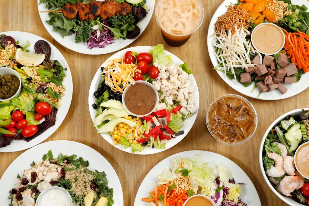 Salad Box: Sticks n' Greens · Salad · Healthy · Vegetarian · Asian Fusion · Gluten-Free · Bowls · Lunch · Dinner · Asian · Bubble Tea · Salads
