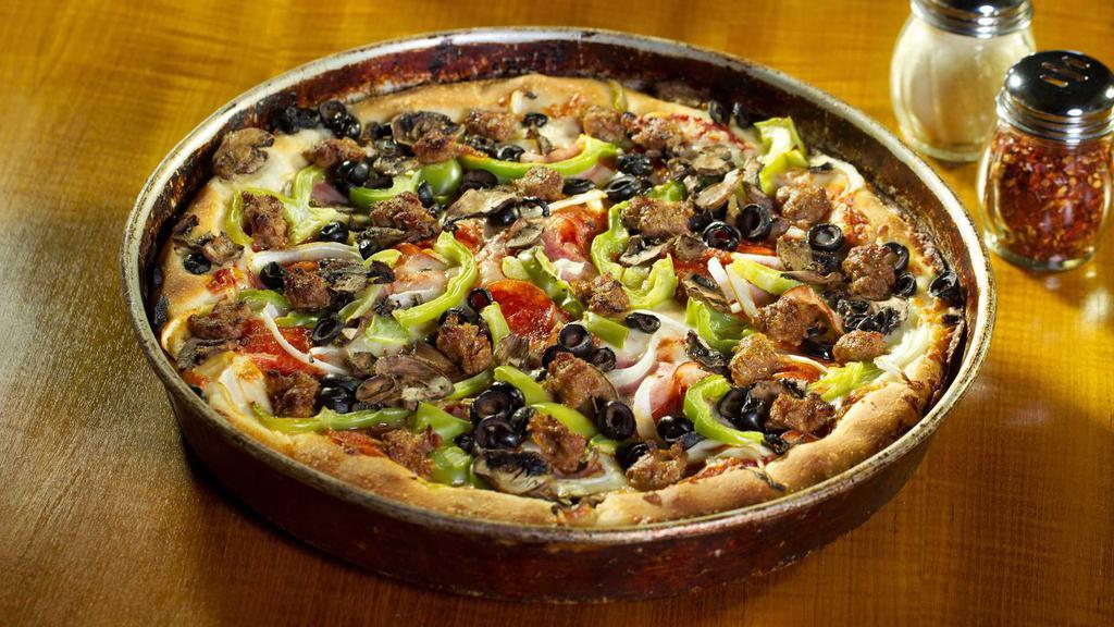 Pizz'a Chicago · Salad · Dinner · Pasta · Pizza · Italian