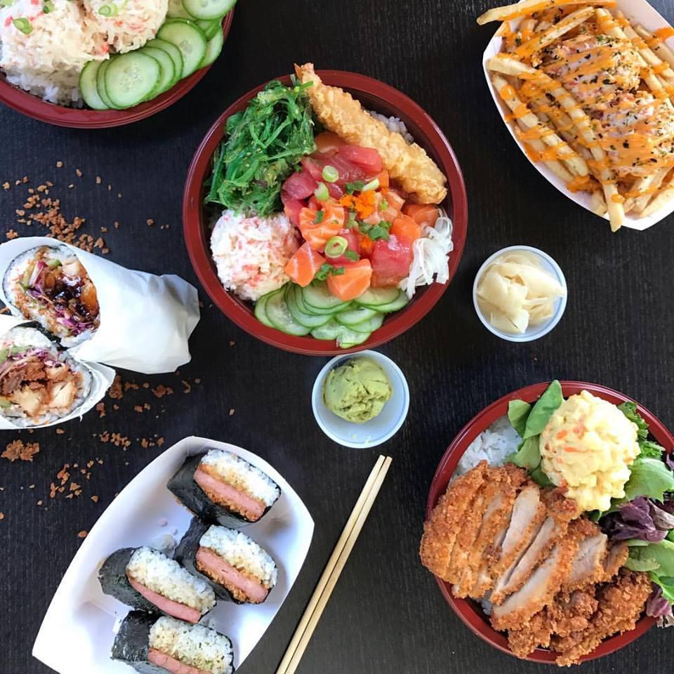 Fish Me Poke · Chicken · Dessert · Dinner · Hawaiian · Lunch · Poke · Sushi · Vegan