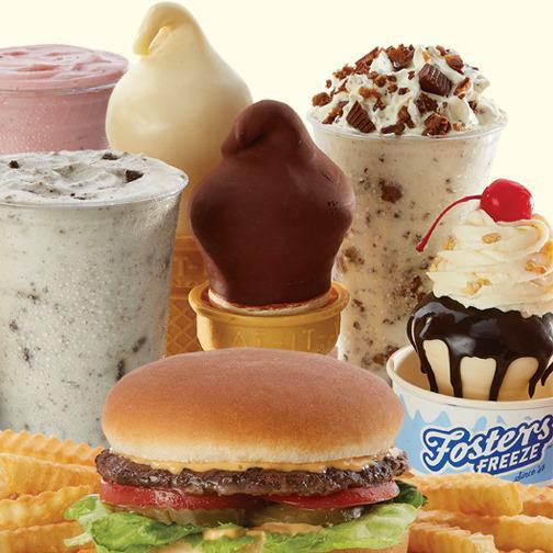 Fosters freeze · Burgers · Ice Cream & Frozen Yogurt · American