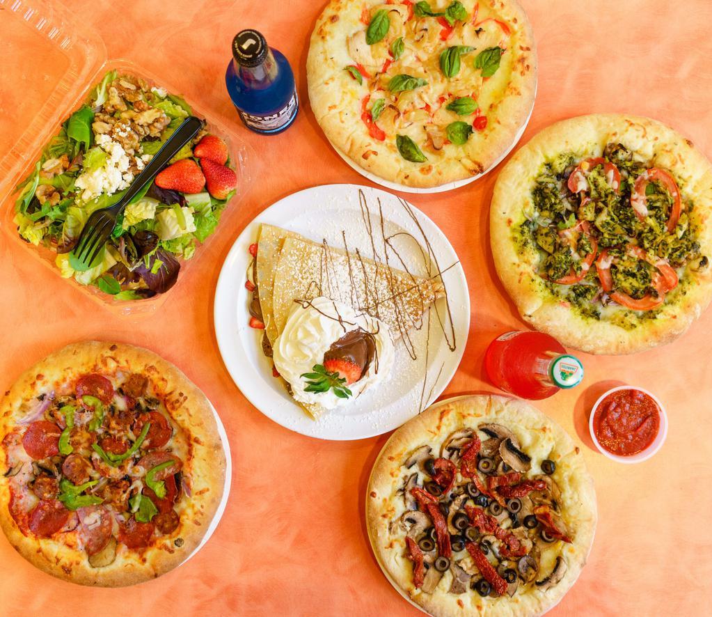 Abe's Pizza · Dinner · Lunch · Pizza · Salads
