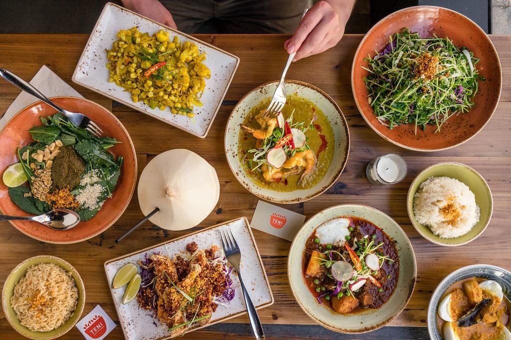 Teni East Kitchen · Alcohol · Seafood · Gluten-Free · Vegan · Burmese · Salads