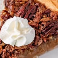 PECAN PIE · MADE WITH PECANS, EGGS,SUGAR,BUTTER