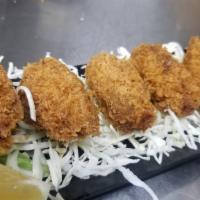 Kaki Fry · Lightly breaded and  fried oyster.