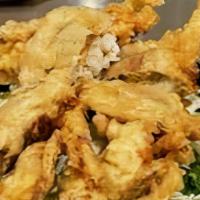 Soft Shell Crab · Deep fried soft shell crab served with ponzu sauce.