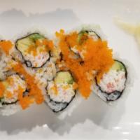 California Roll (6 Pcs) · Mixed kani and avocado topped with masago.