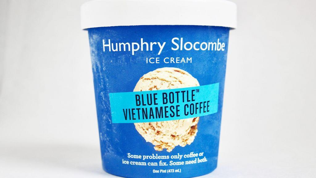 Blue Bottle Vietnamese Coffee by Humphry Slocombe Ice Cream · By Humphry Slocombe Ice Cream. Our version of a traditional Vietnamese coffee - Blue Bottle Giant Steps espresso, sweetened condensed milk, and chicory. Contains dairy and eggs. We cannot make substitutions.
