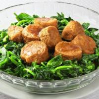 Japanese Tofu & Pea Sprouts  in Broth · 