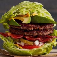 The Paleo · Half pound of fresh, never-frozen Certified Angus Beef® Iceburger, Applewood Smoked Bacon, F...