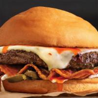 The Gluten-Free · Quarter pound of fresh, never-frozen Certified Angus Beef®, Pepper Jack Cheese, Applewood Sm...