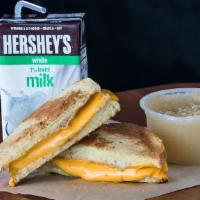 Little Moo Meal - Grilled Cheese · Melted American Cheese on Potato Bun with your choice of side and drink