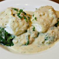 Homemade Biscuits with Chicken-Apple Sausage Gravy · Homemade Biscuits with Chicken-Apple Sausage Gravy Poached Eggs and Bloomsdale Organic Cream...