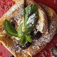 Blackberry French Toast · Coconut dipped French Toast with Fresh Blackberries, Sweet Coconut Ricotta Cheese and Blackb...