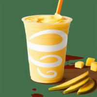 Mango-A-Go-Go® · pear white grape mango orange passion juice blend, mangos, pineapple sherbet. 400 cal . Whir...