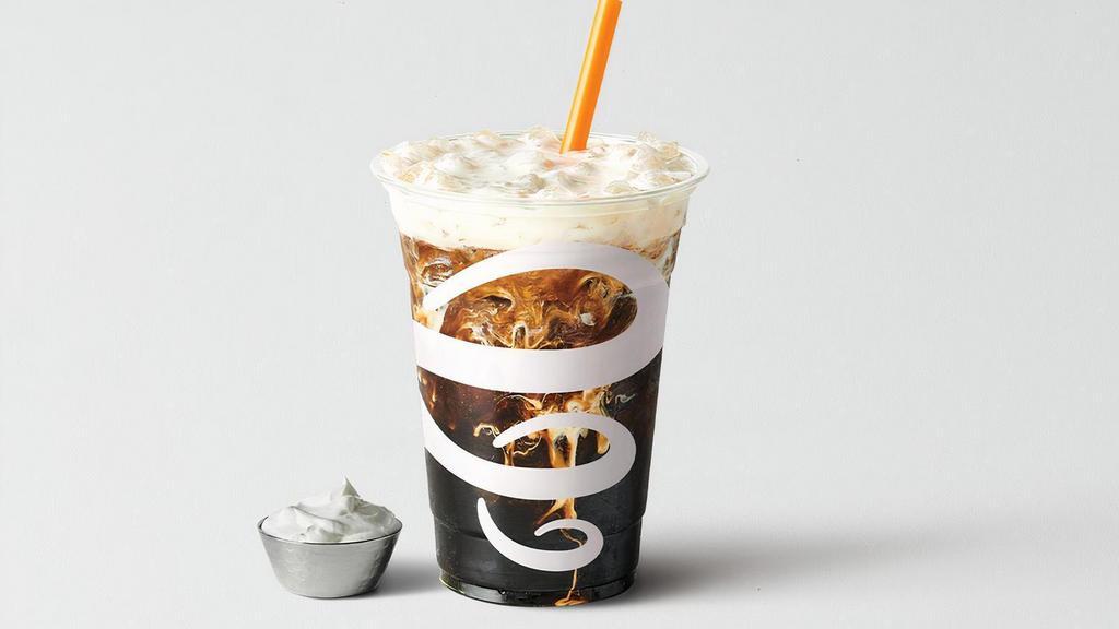 Bold 'N Cold Brew With Sweet Cloud Whip · ingredients:. ice, cold brew coffee, coconut milk sweet cloud whip foam, agave, caffeine 190mg (small), caffeine 316mg (medium)
