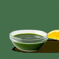 Wheatgrass Juice · Fresh Wheatgrass Juice.. cals: 15. Plant-Based and Whirl'd Famous!. (Contains: Wheat)