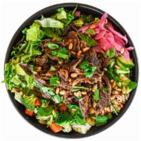 Wagyu Beef Garden Bowl · Quarter pound of premium Snake River Farms Wagyu ultra slow roasted at low temps to develop ...