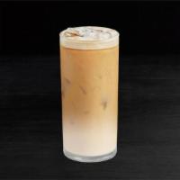 Honey Cold Brew Oat Latte · Golden honey syrup in creamy oat milk lightens up deep, dark cold brew, poured over ice for ...