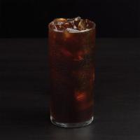 Decaf Iced Coffee · Brewed fresh daily and ice-chilled for full flavor without the buzz.