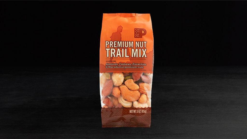 Premium Nut Trail Mix · Almonds, Cashews, Pistachios and Macadamia premium nuts. Vegan and Gluten-free