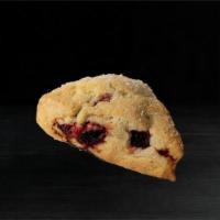 Berry Cream Scone · A rich, traditional English scone with a touch of sweet brightness from berries.