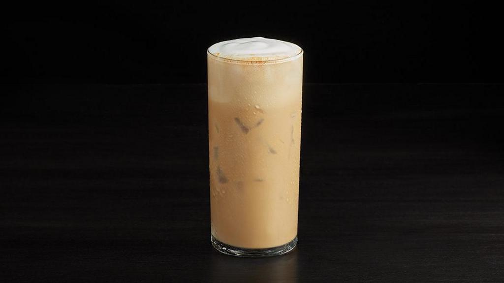 Iced Cappuccino · Fresh, chilled milk foam, rich espresso and cold milk served over ice.