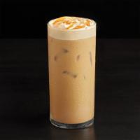 Iced Caramel Macchiato · Rich, buttery caramel, concentrated and intense ristretto shots of espresso, and hint of van...