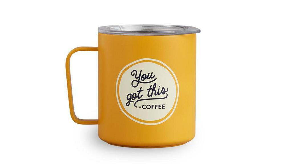You Got This Miir Camp Cup 12oz · Never forget: Coffee’s got your back. And your future is bright, just like this sunny camp cup—keeping hot things hot and cold things cold, without breaking a sweat.