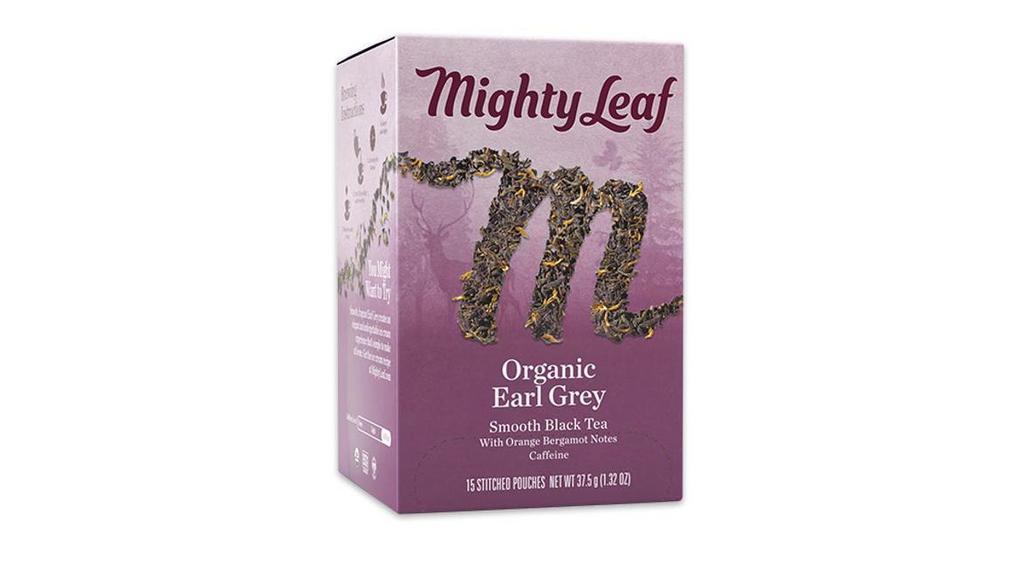 Organic Earl Grey Tea Pouches (15 Ct) · Made of rich organically grown black tea leaves and golden buds with a twist of citrus-y, organic bergamot.