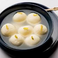 Sponge Rasgulla  4 pc · Most  popular indian sweet made with indian cottage cheese balls soaked in syrup