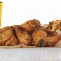 10 Piece Wing Combo · Pit-Smoked Bone-In or Traditional Boneless Wings with choice of up to 2 sauces, 1 regular si...
