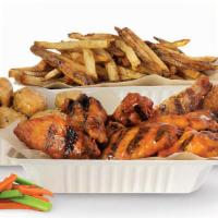 30 Piece Pack · 30 Pit-Smoked Bone-In or Traditional Boneless Wings with choice of up to 3 sauces, 1 large s...