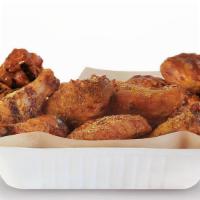 100 Wings · 100 Pit-Smoked Bone-In or traditional Boneless wings with up to 5 sauces *Dips & Veggie Stic...