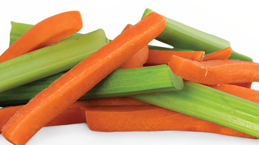 Veggie Sticks · Fresh, chilled celery and carrot sticks