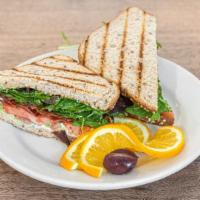 BLAT Sandwich · Bacon, lettuce, avocado, tomato, and mayo.