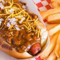 The Hot Link · Most popular. Traditional hot link and served with french fries.