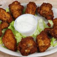 Buffalo Wings (10 Pcs.) · Served with ranch.