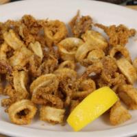Fried Calamari · Served with tartar sauce and lemon.