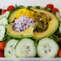 Small Green Salad · Serves 6-8 people.