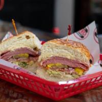 The Spicy Salami · (Toasted) Salami, Bomb sauce & Pepper Jack Cheese