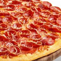 Cup & Crisp Pepperoni Gluten Free Pizza · Signature red tomato sauce on our original crust, topped with mozzarella cheese, pepperoni, ...