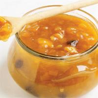 Mango Chutney · Sweet relish made from mangoes, herbs, and spices.