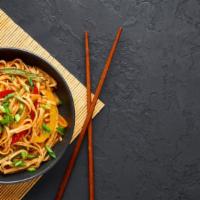 Vegetable Chow Mein · Noodles sautéed with cabbage, carrots and spices.