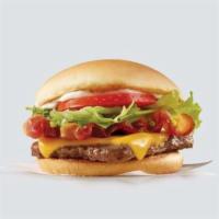 Bacon Cheeseburger · Just the right size bacon cheeseburger - Wendy's Junior Bacon Cheeseburger from our 4 for $4...